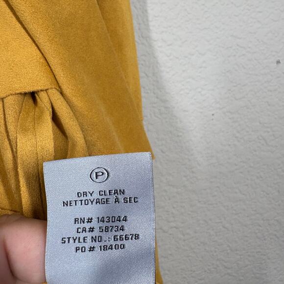 Bagatelle Collection Size XL Draped Cardigan Coatigan Jacket Yellow Open Front - Picture 12 of 12